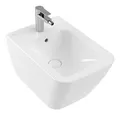 Produktbild: Villeroy & Boch Finion Bidet wandhängend mit Überlauf - Stone White mit...
