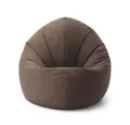Produktbild: Lumaland Sitzsack Interior Line Bodenkissen Bean Bag Lounge Leinenlook, 300L Liegekissen 80x75x35 Gaming waschbar robust
