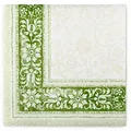Produktbild: Sovie HORECA Serviette Lara in Grün aus Linclass® Airlaid 40 x 40 cm, 50 Stück - Frühling Ornamente