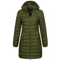 Produktbild: Geographical Norway Steppmantel Winter Jacke Steppjacke Parka Lange Kapuzenjacke Steppmantel Outdoor grün S (36)