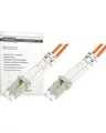 Produktbild: DIGITUS Patch-Kabel LC Multi-Mode M M 3 m Glasfaser 50/125 Mikrometer OM3 halogenfrei (DK-2533-03/3)