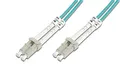 Produktbild: DIGITUS DK-2533-03/3 – Glasfaserkabel OM3 – 3 m – LC zu LC – Duplex LWL Kabel – 1/10/40/100 Gbit/s – MM Multimode Glasfaser LAN Kabel – Fasertyp: 50/125 µ – Türkis (Aqua)