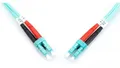 Produktbild: Patch cord światłowodowy LC/LC duplex MM 50/125 OM3 3m LS0H turkusowy DK-2533-03