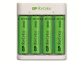 Produktbild: GP ReCyko Akku-Ladegerät E411 USB – inkl. 4 x AA 2100 mAh Batterien