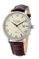 Produktbild: Eichmüller Automatikuhr RE7021 – Herrenuhr mit braunem Lederarmband, beigem Zifferblatt, 42 mm Edelstahlgehäuse – Zeitloser Stil und präzise Mechanik