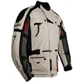 Produktbild: Roleff Helle Motorradjacke mit Protektoren, Belüftungssystem, Klimamembrane und herausnehmbarem Thermofutter von Roleff Racewear, Weiß, XL