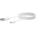 Produktbild: Micro USB Lade- & Sync-Kabel Weiß 2 m