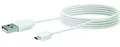 Produktbild: Schwaiger LK200M 532 Micro-USB Sync/Ladekabel (2 m) weiß