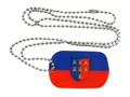 Produktbild: Dog Tag Siebenbürgen Sachsen Erkennungsmarke Fahne Flagge 30 x 50 mm