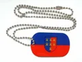 Produktbild: Dog Tag Siebenbürgen Sachsen Erkennungsmarke 30 x 50 mm Fahne Flagge