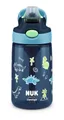 Produktbild: NUK Trinkflasche NUK Contigo Straw Cup 420ml – Strohhalm, Dinos Motiv, BPA-frei