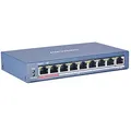 Produktbild: Hikvision 8 Poe 10/100m Unmanaged Switch +1 Uplink-Port 100m 802.3af/at 2