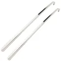 Produktbild: extra langer Metall Schuhanzieher - sehr stabiler Premium Schuhlöffel 70 cm l...