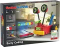 Produktbild: fischertechnik 559889 ROBOTICS – Early Coding, Bausatz für Kinder ab 5 Jahren, Experimentierkasten für 3 Roboter Modelle, zum Bauen & Programmieren, mit Motoren & Sensoren