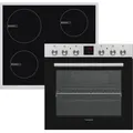 Produktbild: Telefunken Einbauherd-Set | Mit Induktionskochfeld | Backofen mit Ober-Unterhitze und Umluft | Teleskopauszug | 78 Liter - Schwarz