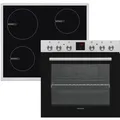 Produktbild: Telefunken Einbauherd-Set Backofen mit Induktionskochfeld 4 Zonen Teleskopauszug 78 Liter B-HS-75-I-I