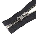 Produktbild: ByaHoGa 2 Stück 70 cm #5 Reißverschluss Metall Reißverschluß teilbar Reissverschluss für Jacken Nähen Mäntel (Altsilber)