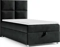 Produktbild: Best for Home Boxspringbett mit Bettkasten Trinity K2-SINGLE 80x200 Bonellfederkern inkl. Topper – Schwarz