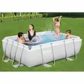 Produktbild: Power Steel Swimming Pool Set 282x196x84cm Schwimmbecken Schwimmbad Bestway