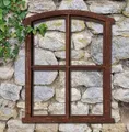 Produktbild: Stallfenster Gusseisen Antik-Stil Rostig Nostalgie Fensterrahmen Vintage 49cm