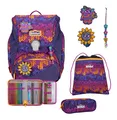 Produktbild: Scout Superflash Alpha Set 4-teilig Schulranzen Fantasy violett beere Neu