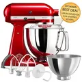 Produktbild: KitchenAid Artisan Küchenmaschine 4,8L 5KSM175 Liebesapfelrot Zubehöraktion