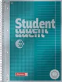 Produktbild: BRUNNEN Collegeblock Premium Student „DUO“ | A4, kariert/liniert, 80 Blatt, petrol