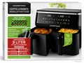Produktbild: GOURMETmaxx Doppelkammer Heißluftfritteuse 9L Airfryer 3100W 12 Programme HA22