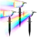 Produktbild: Solar Gartenleuchte RGBW , 50LED Außenlampe, 3 Stück