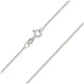 Produktbild: Materia Silberkette Damen Panzerkette Silber fein 1mm 40-120cm K32, 925 Sterling Silber silberfarben 80 cm