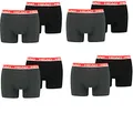 Produktbild: Head Herren Boxershorts Unterwäsche 8P (Grey/Red, M)