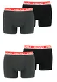 Produktbild: HEAD Herren Boxershorts Unterhosen 4P (Grey/Red, M)