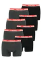 Produktbild: HEAD Herren Boxer Boxershort Unterhose 8er Multi-Pack, 841001001, Farbe:011 - Grey/Red, Bekleidungsgröße:M