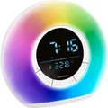 Produktbild: Grundig Tageslichtwecker – Nachttischlampe Radio und Bluetooth – Lichtwecker mit LED-Anzeige – Radiowecker mit Licht und Naturgeräuschen –... - Weiß