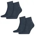 Produktbild: Tommy Hilfiger Herren Quarter Socken Kurzsocken Business Socken 342025001 4 Paar, Farbe:Blau, Menge:4 Paar (2x 2er Pack), Größe:39-42, Artikel:-356 jeans