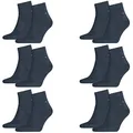 Produktbild: Tommy Hilfiger Herren Quarter Socken Kurzsocken Business Socken 342025001 12 Paar, Farbe:Blau, Größe:39-42, Menge:12 Paar (6x 2er Pack), Artikel:-356 jeans