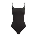 Produktbild: creamy fabrics Shapewear Damen Bauchweg Body – Nahtloser Figurformender Bodysuit mit String, Verstellbare Träger, Atmungsaktiv & Unsichtbar