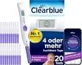 Produktbild: Clearblue Kinderwunsch Ovulationstest-Kit Fortschrittlich und Digital, 1 Testhalterung Digital und 20 Ovulationstests