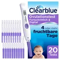 Produktbild: Clearblue Kinderwunsch Ovulationstest Fortschrittlich & Digital - Fruchtbarkeitstest für Eisprung, 20 Tests