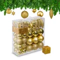 Produktbild: Weihnachtskugeln Christbaumschmuck Baumkugeln Weihnachtsbaumkugeln 110er Set