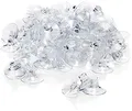 Produktbild: com-four® 120x Saugnapf mit Kabel-Schlitz für Lichterkette und Fenster-Dekoration - Starke Fenster-Noppen zur Fensterbefestigung für Weihnachten, Ostern, Herbst, Silvester - Saugnapfhalter Ø 45 mm