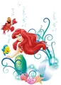 Produktbild: Komar Wandtattoo Arielle - Größe 50 x 70 cm (9 St), selbstklebend, Wandsticker, Kinderzimmer
