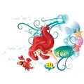 Produktbild: Arielle Wandtattoo von Disney für das Kinderzimmer - Größe 50x70 cm - Wandsticker, Aufkleber, Meerjungfrau