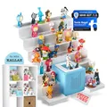 Produktbild: TRAUMBAUM® Tonie Regal als Einsatz für IKEA KALLAX | vollständig magnetisches Toniebox Regal für mehr als 50 Figuren + Box | Tonieregal für Mädchen und Jungen in weiß | Tonie Box Aussparung [MITTIG]