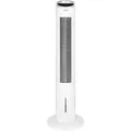 Produktbild: TZS First Austria Turmventilator mit Fernbedienung, 102cm Standventilator, 3 Stufen, sehr leise 53dB, Luftkühler, 80° Oszillation, mit Wasserküh... - Weiß