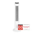 Produktbild: TZS Turmventilator mit Wasserkühlung & Fernbedienung | 102 cm großer & sehr leiser Luftkühler | 80° Oszillation inkl. Timer Funktion & 3 Stufen | Standventilator mit Display-Touch-Sensor - weiß