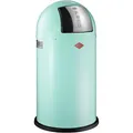 Produktbild: Wesco Mülleimer Pushboy, mint, aus Metall, 50 Liter