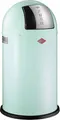 Produktbild: WESCO Abfallsammler 175831-51 PUSHBOY in MINT mit 50 Liter Volumen und Klappdeckel / Abfalleimer / Mülleimer