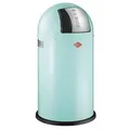 Produktbild: Wesco Abfallsammler Pushboy, Edelstahl, Mintgrün, Metall, 50 L, 75.5 cm, Küchen, Küchenausstattung, Mülleimer