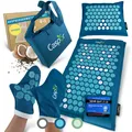 Produktbild: Akupressur Eco Set - Akupressurmatte mit Kissen, Tasche und Massagehandschuhe